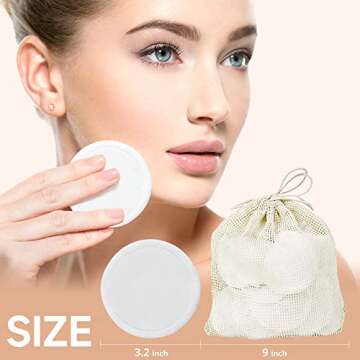 Langsprit Bamboo Reusable Makeup Remover Pads Pack