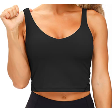 Wjustforu Women's Stylish Padded Sports Bra Tank Top