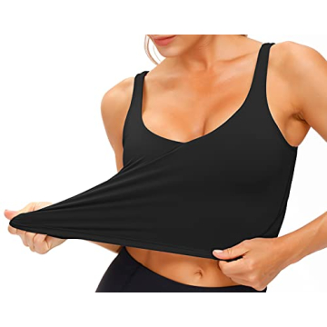 Wjustforu Women's Stylish Padded Sports Bra Tank Top