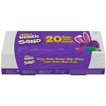 Kinetic Sand 20-Pack Fun Eggs with Colorful Sensory Sand