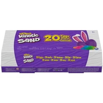 Kinetic Sand 20-Pack Fun Eggs with Colorful Sensory Sand