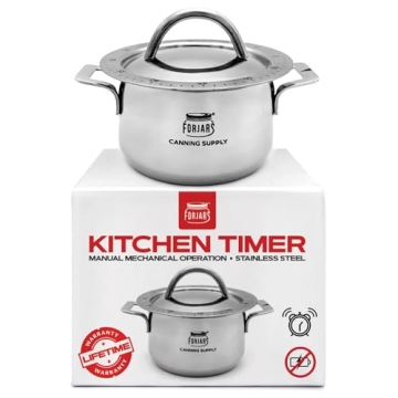 FORJARS Mechanical Kitchen Timer | Retro Wind-Up Cooking Aid