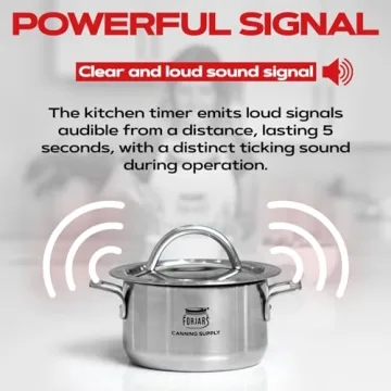 FORJARS Mechanical Kitchen Timer | Retro Wind-Up Cooking Aid