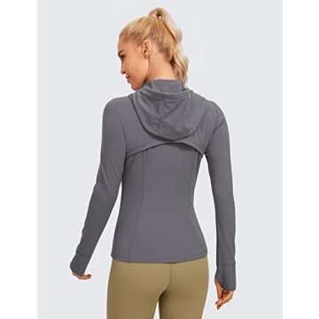 CRZ YOGA Butterluxe Women's Hooded Workout Jacket