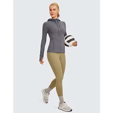 CRZ YOGA Butterluxe Women's Hooded Workout Jacket