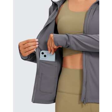CRZ YOGA Butterluxe Women's Hooded Workout Jacket