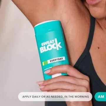 SweatBlock Antiperspirant Deodorant System for Men & Women. Prescription Strength Regimen | Hyperhidrosis Aid for Excessive Sweating & Underarm Odor. Up to 7 Days Sweat Control (10 Wipes + 24hr Deo)