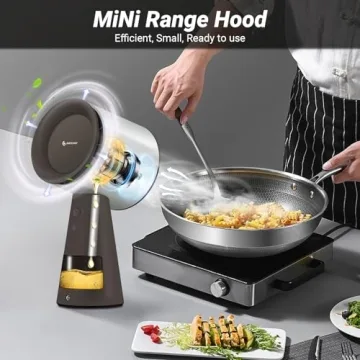 AMZCHEF Portable Range Hood for Indoor BBQ