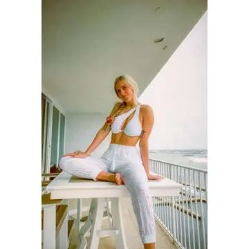 ZAFUL One Shoulder Underwired Bikini High Cut 2 Piece Swimwear for Women White