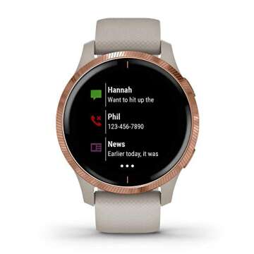 Garmin Venu - GPS Smartwatch with Bright Touchscreen Display - Music, Body Energy Monitoring, Animat...