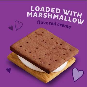 Annie's Organic Graham Sandwich Cookies, S'mores, 12 Cookies, 8 oz. (Pack of 6)