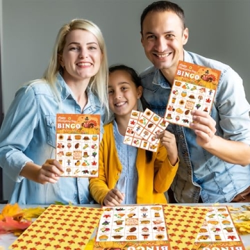 Thanksgiving Bingo Set for Kids | Fun Holiday Game | Family Activities