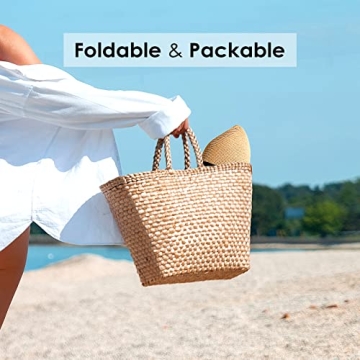 FURTALK Women's Wide Brim UPF 80 Sun Straw Hat