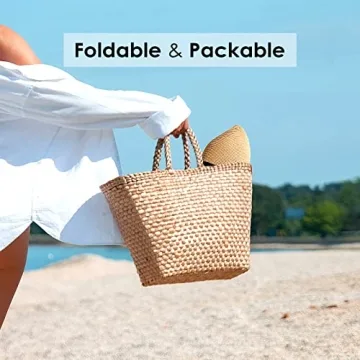 FURTALK Women's Wide Brim UPF 80 Sun Straw Hat