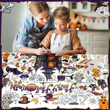 Giant Halloween Coloring Poster - 72 x 35.5 Inch