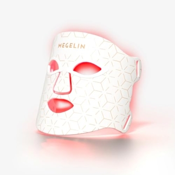 MEGELIN 7 Colors LED Light Therapy Facial Mask for Skin Rejuvenation and Acne Treatment