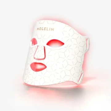 MEGELIN 7 Colors LED Light Therapy Facial Mask for Skin Rejuvenation and Acne Treatment