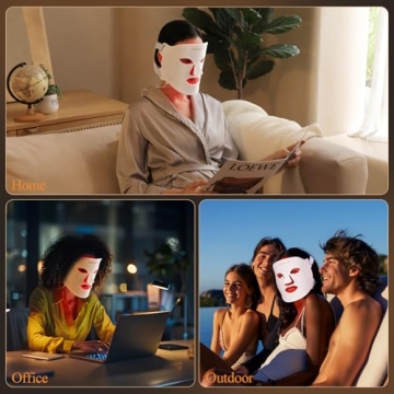 MEGELIN LED Light Therapy Mask for Skin Rejuvenation