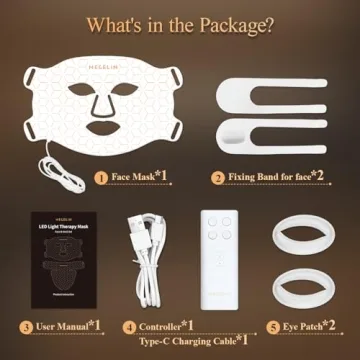 MEGELIN LED Light Therapy Mask for Skin Rejuvenation