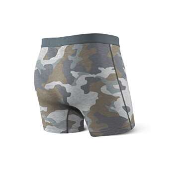 SAXX Underwear Co. Men's Underwear - Vibe Super Soft Boxer Briefs With Built-In Pouch Support - Grey...