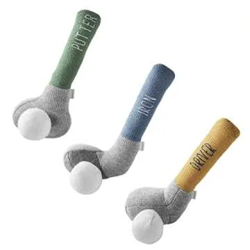 Mud Pie Children's Golf Knit Rattle - Engaging Baby Toy