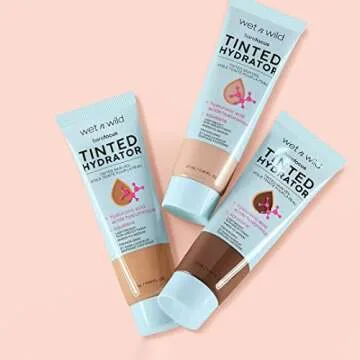 wet n wild Bare Focus Tinted Hydrator Matte Finish, Fair, Oil-Free, Moisturizing Makeup | Hyaluronic Acid | Sheer To Medium Coverage