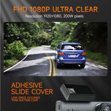 1080P Dash Cam with WiFi, Night Vision & Loop Recording