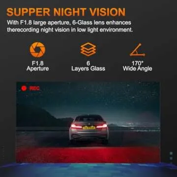 1080P Dash Cam with WiFi, Night Vision & Loop Recording