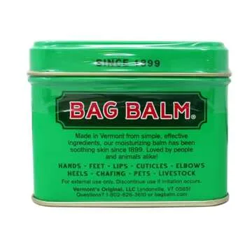 Bag Balm Vermont's Original for Cracked Hands, Dry Skin - Moisturizing Lotion Salve 8 Ounce - 2 Pack
