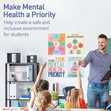 S&O Mental Health Posters for Office & School - Mental Health Office Decor - Mental Health Wall Art ...