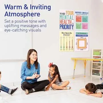 S&O Mental Health Posters for Office & School - Mental Health Office Decor - Mental Health Wall Art Therapy Counseling Office Decor - Therapy Posters Mental Health Decor - Psychology Decor - 10PC