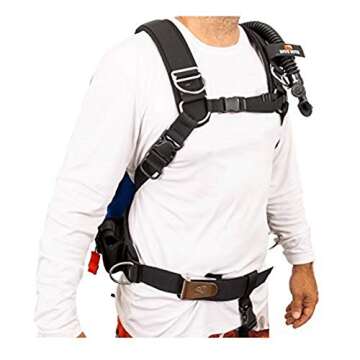 Dive Rite Hydro Lite BC Lightweight Traveling BCD Buoyancy Compensator Device, X-Large, Black/Blue (Model: HL1000)