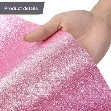 Tatuo Carpet Runner Runway Rug 55 GSM Thickness with Carpet Tape for Prom Wedding Party Outdoor Indoor Hallway Rug(2.46 x 30 Feet,Glitter Pink)