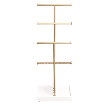 Amazon Basics Four-Tier Jewelry Stand for Organized Elegance
