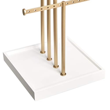 Amazon Basics Four-Tier Jewelry Stand for Organized Elegance