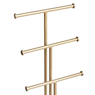 Amazon Basics Four-Tier Jewelry Stand for Organized Elegance