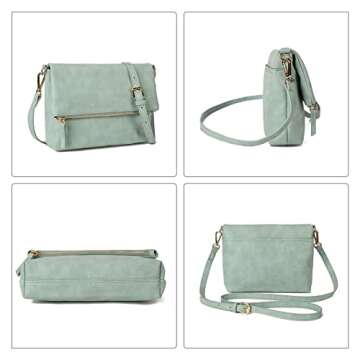 Gladdon Small Crossbody bags for Women Cross body Purse Shoulder Bag Aqua
