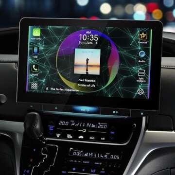 JVC KW-Z1000W Bluetooth Car Stereo Receiver with USB Port –10.1" Floating Touchscreen HD Display, AM/FM Radio - MP3 Player - Double DIN - Waze-Ready with Apple CarPlay or Android Auto (Black)