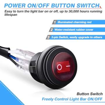 Ultimate MICTUNING MIC-B1002 Wiring Harness with Toggle Switch