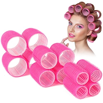 Self-Grip Heatless Hair Rollers Set for All Hair Types