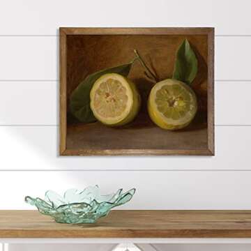 Vintage Lemon Art Print for Stylish Kitchen Decor