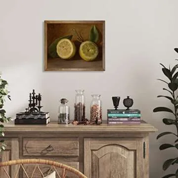 Vintage Lemon Art Print for Stylish Kitchen Decor
