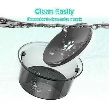 2L/70oz Dog Water Bowl No Spill Slow Water Feeder,Large Capacity Pet Water Dispenser,Pet Water Bowl for Vehicle/Outdoor/Indoor(Grey)