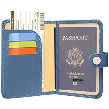 ZOPPEN Passport Holder Women, Passport Cover Travel Wallet Rfid Blocking Passport Wallet Cover Case ...