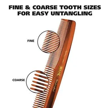 Wahl Men's Grooming Comb - Handcrafted for Beards & Hair