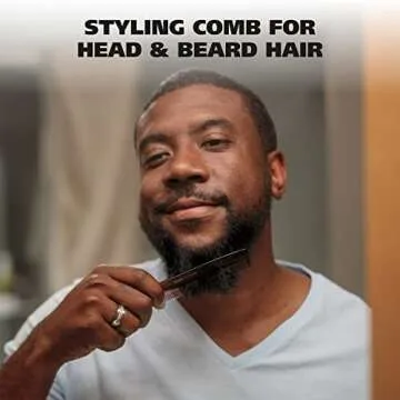 Wahl Men's Grooming Comb - Handcrafted for Beards & Hair