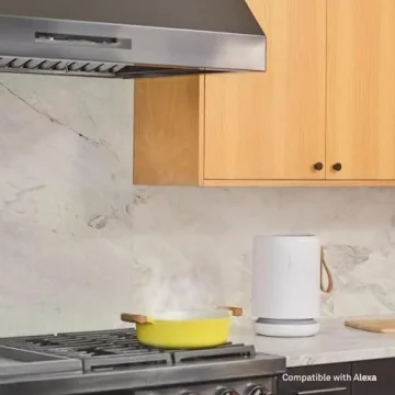 Molekule Air Mini+ | Air Purifier for Small Home Rooms up to 250 sq. ft. with PECO-HEPA Tri-Power Filter for Mold, Smoke, Dust, Bacteria, Viruses & Pollutants for Clean Air - White, Alexa-Compatible