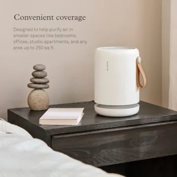 Molekule Air Mini+ | Air Purifier for Small Home Rooms up to 250 sq. ft. with PECO-HEPA Tri-Power Filter for Mold, Smoke, Dust, Bacteria, Viruses & Pollutants for Clean Air - White, Alexa-Compatible