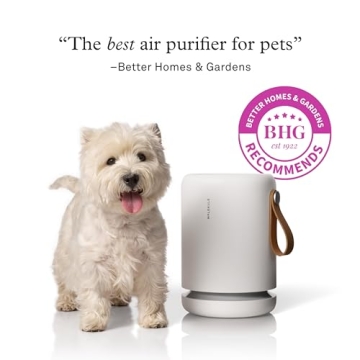 Molekule Air Mini+ | Air Purifier for Small Home Rooms up to 250 sq. ft. with PECO-HEPA Tri-Power Filter for Mold, Smoke, Dust, Bacteria, Viruses & Pollutants for Clean Air - White, Alexa-Compatible