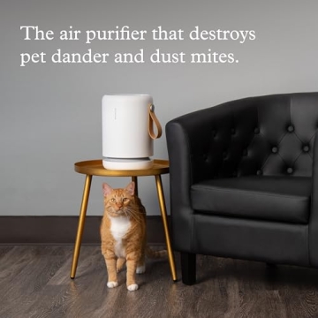 Molekule Air Mini+ | Air Purifier for Small Home Rooms up to 250 sq. ft. with PECO-HEPA Tri-Power Filter for Mold, Smoke, Dust, Bacteria, Viruses & Pollutants for Clean Air - White, Alexa-Compatible